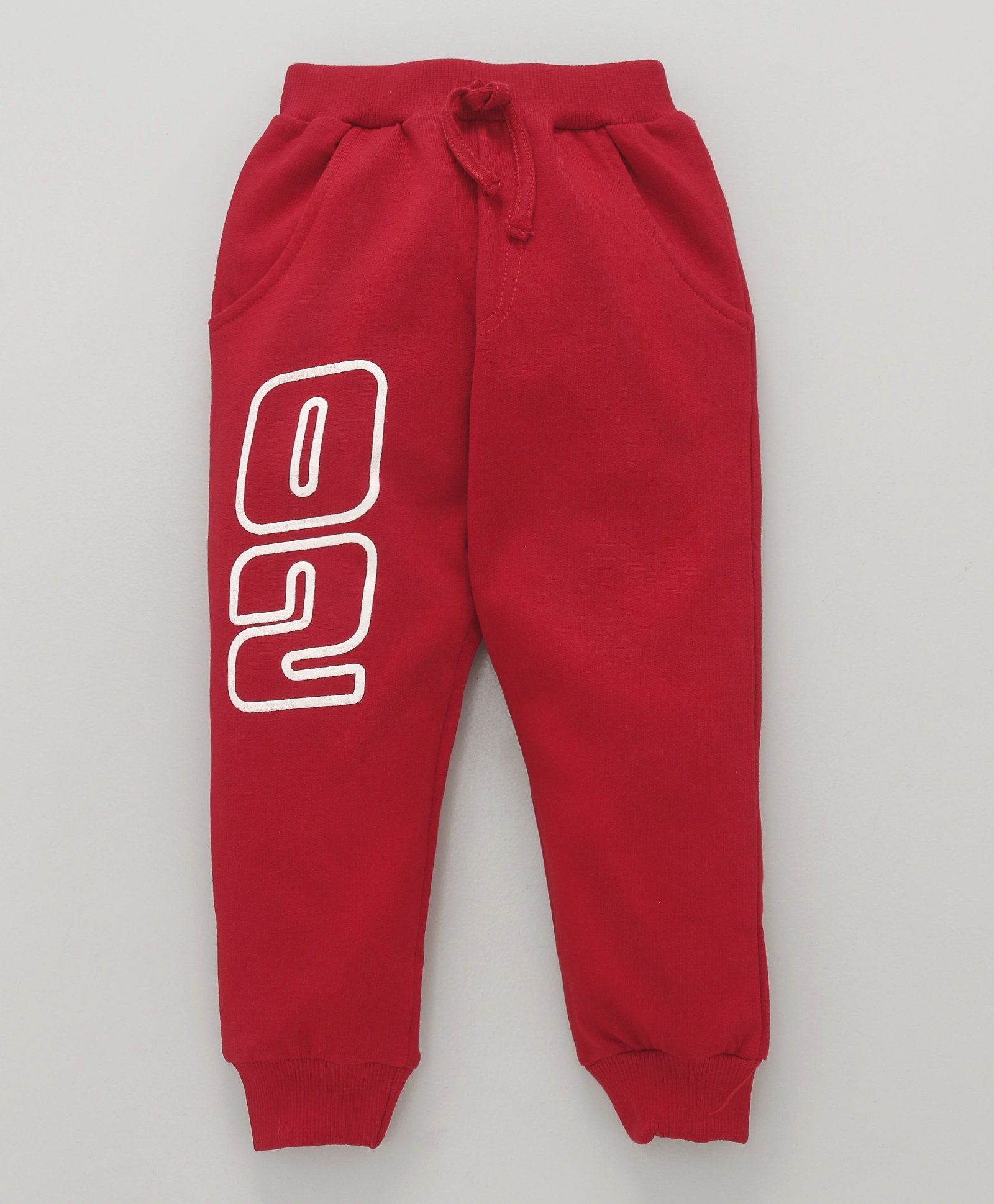 Teddy Full Length Lounge Pant 02 Print - Red