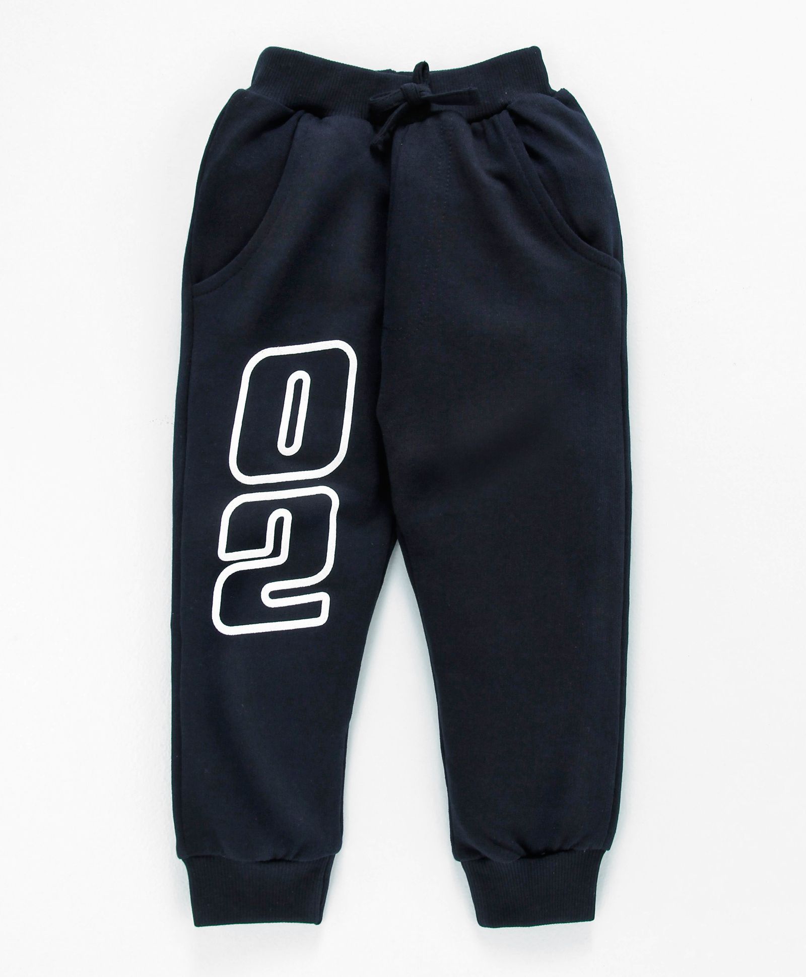 Teddy Full Length Lounge Pant 02 Print - Navy