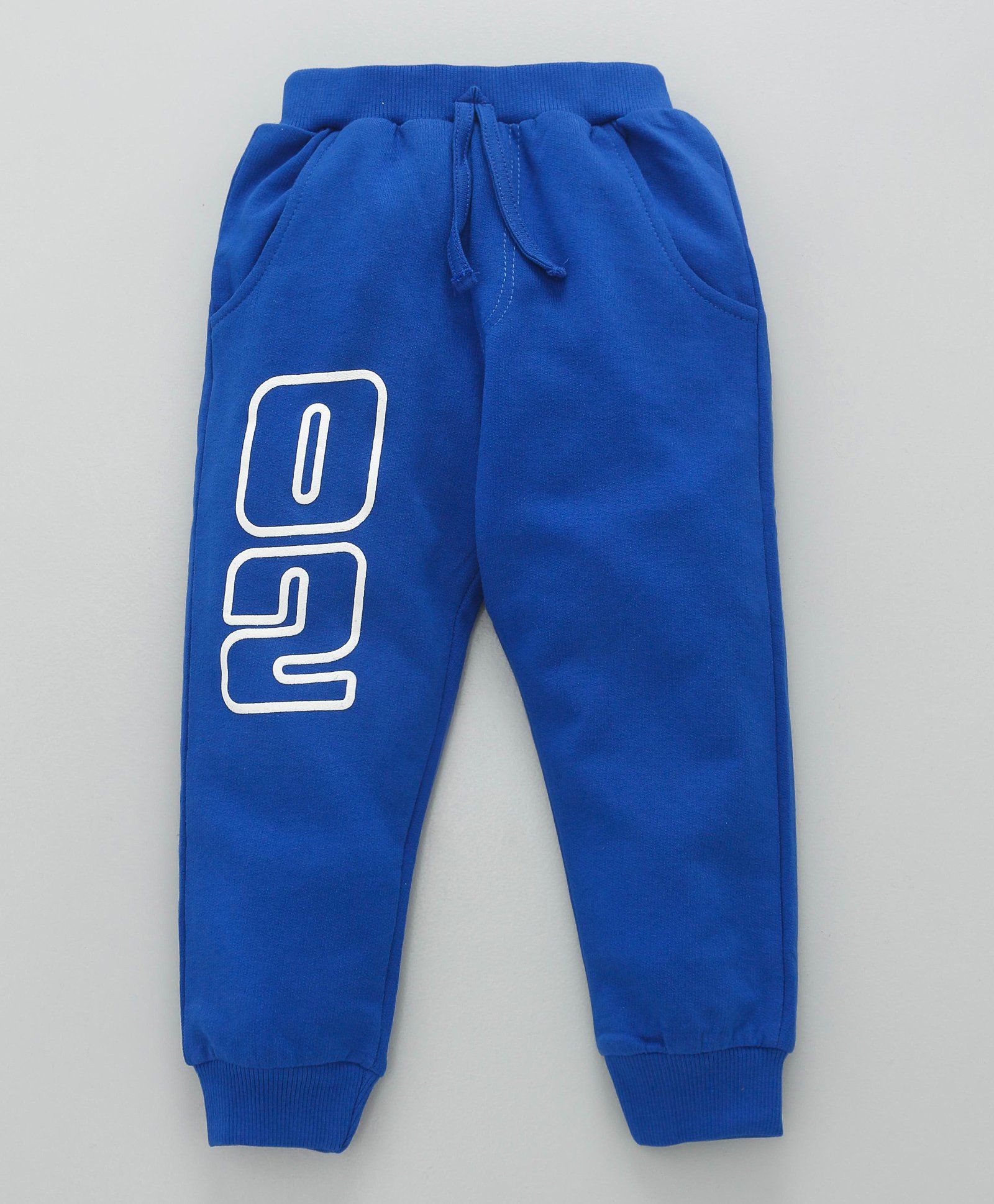 Teddy Full Length Lounge Pant 02 Print - Blue