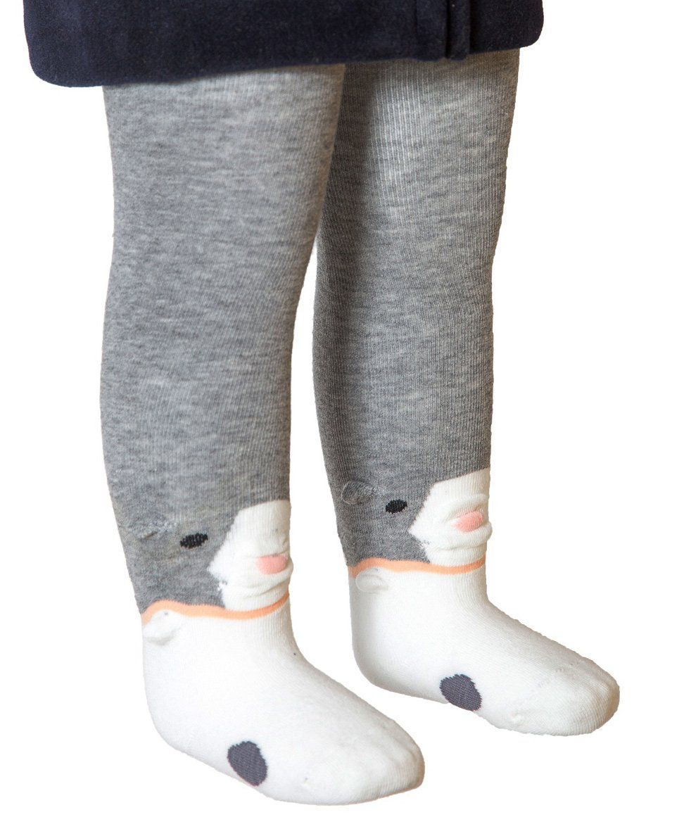 Kidofash Face Design Stockings - Grey