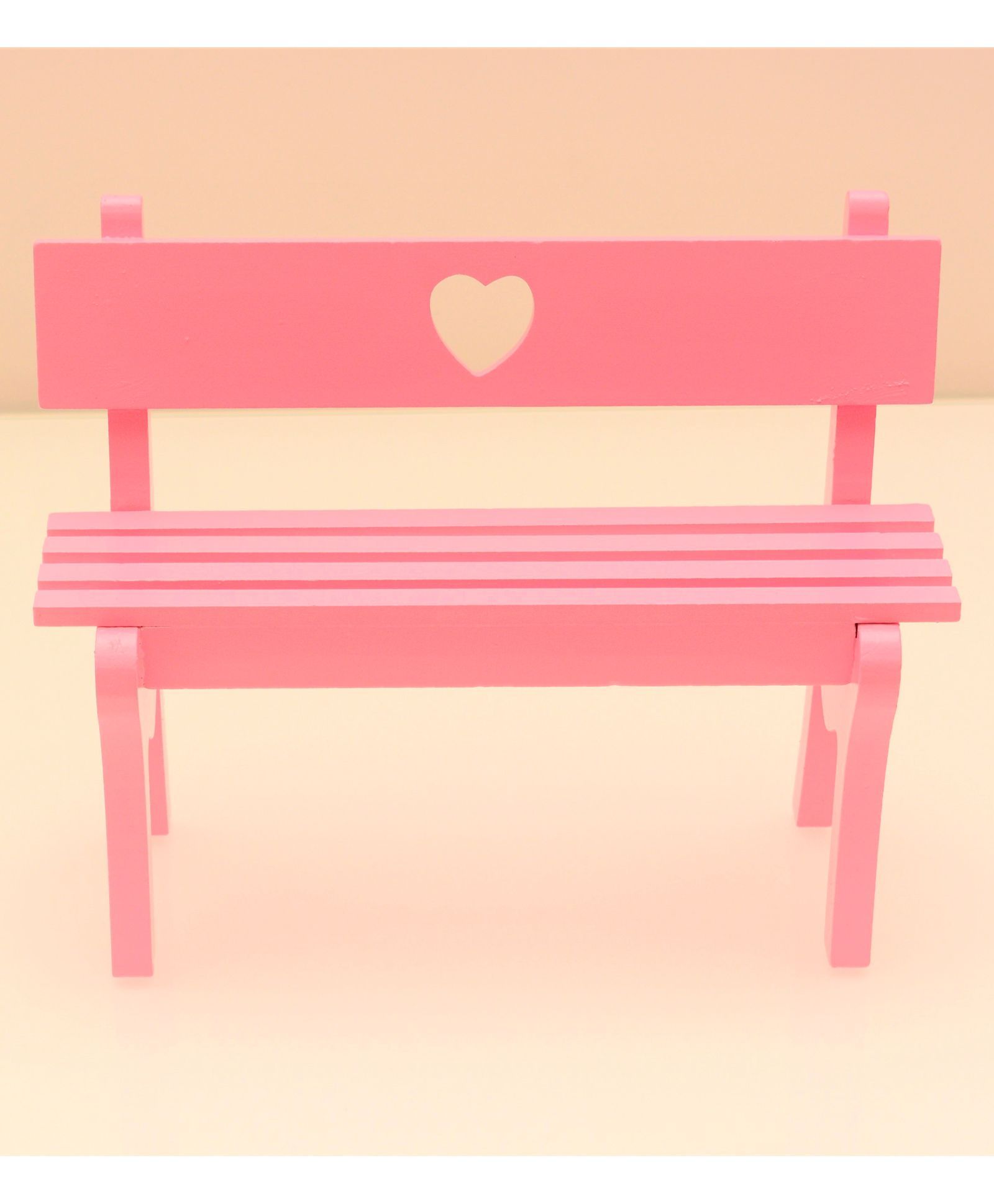 Tipy Tipy Top Wooden Bench Heart Shape