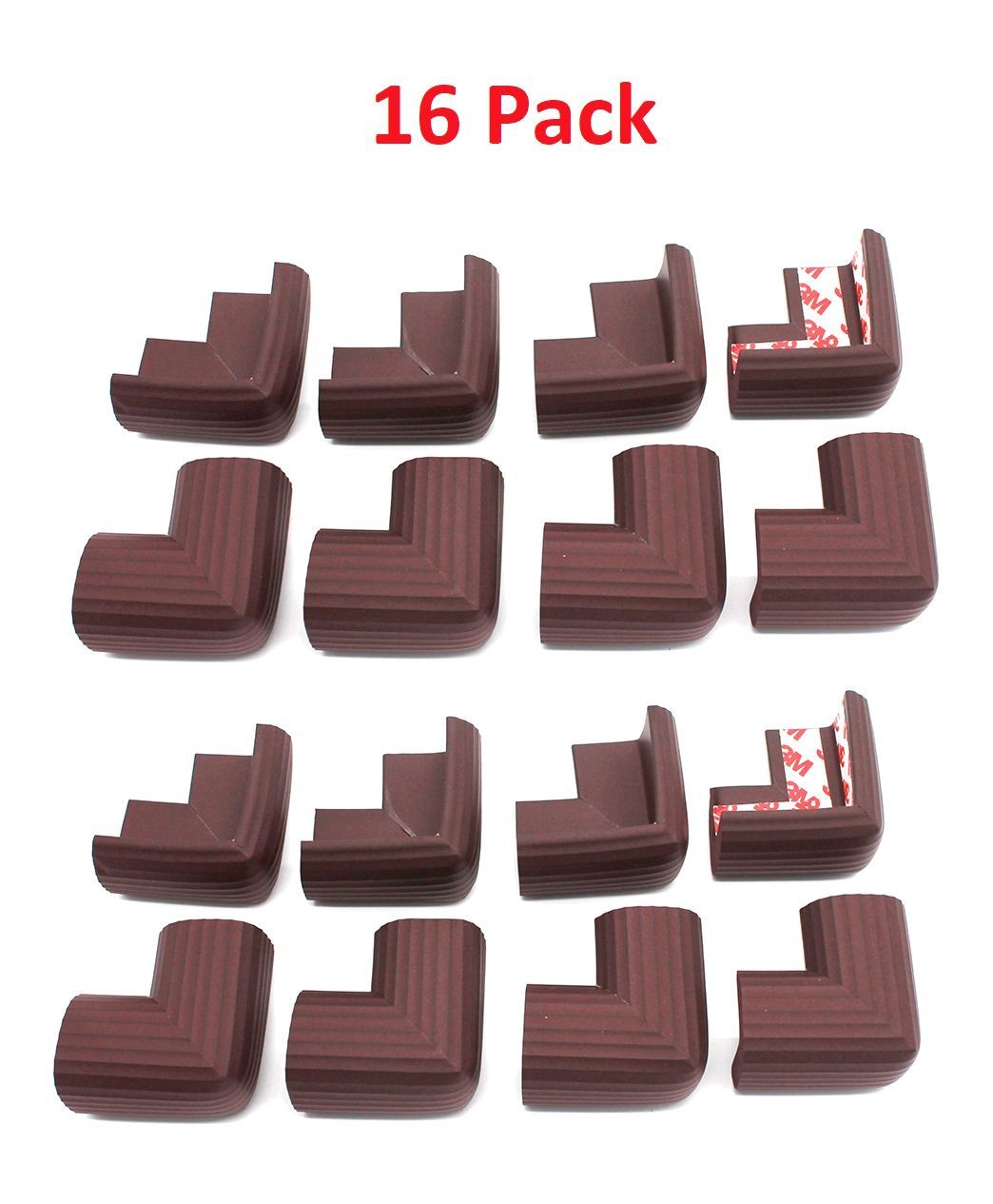 Quaprogen Table Corner Protector Brown Stripline