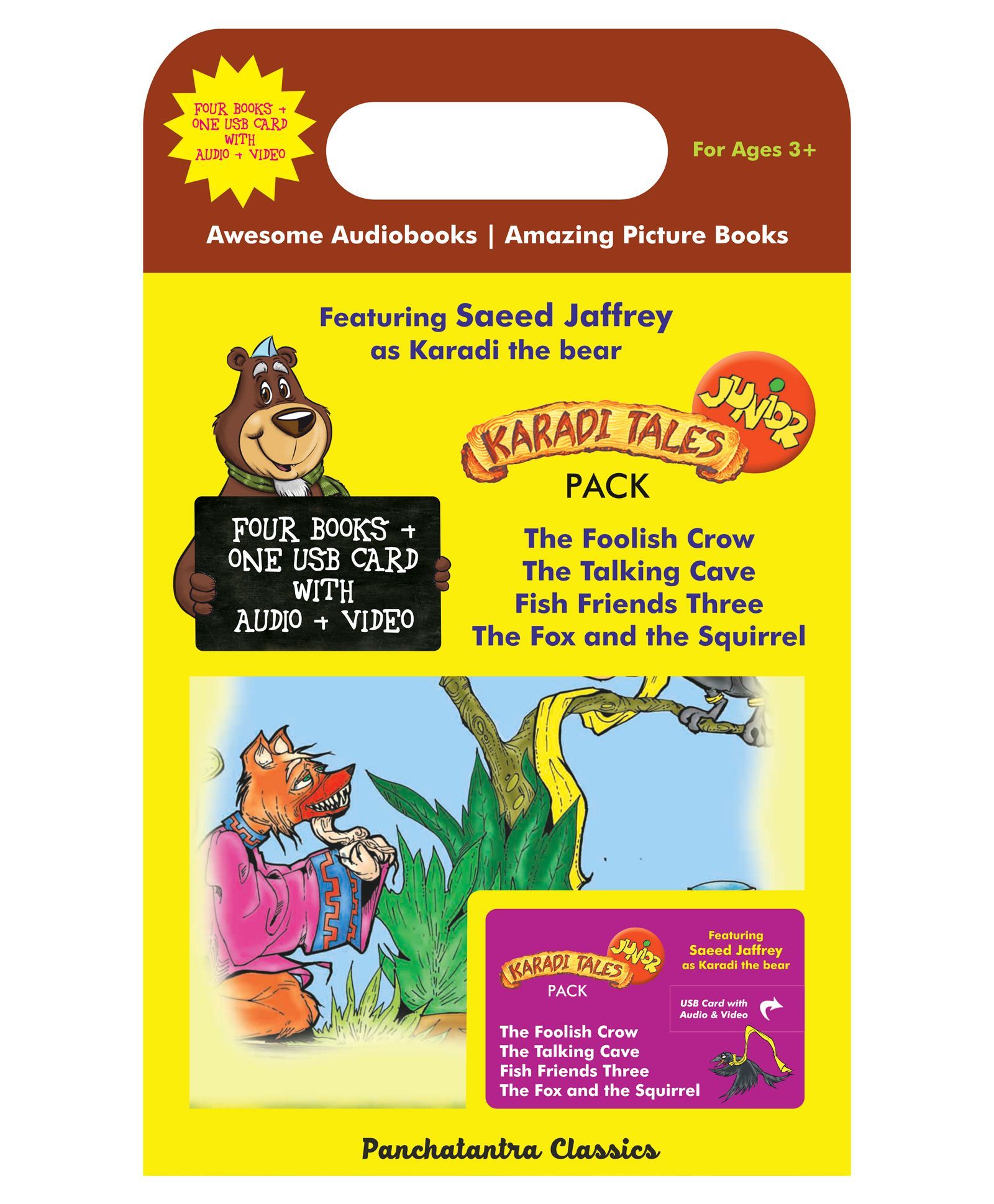 Junior Pack Four Books Plus One USB Card With Audio Video