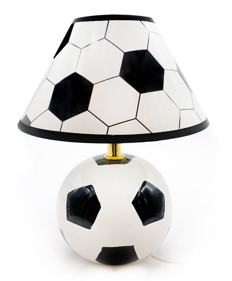 Quirky Monkey Football Lamp - White & Black