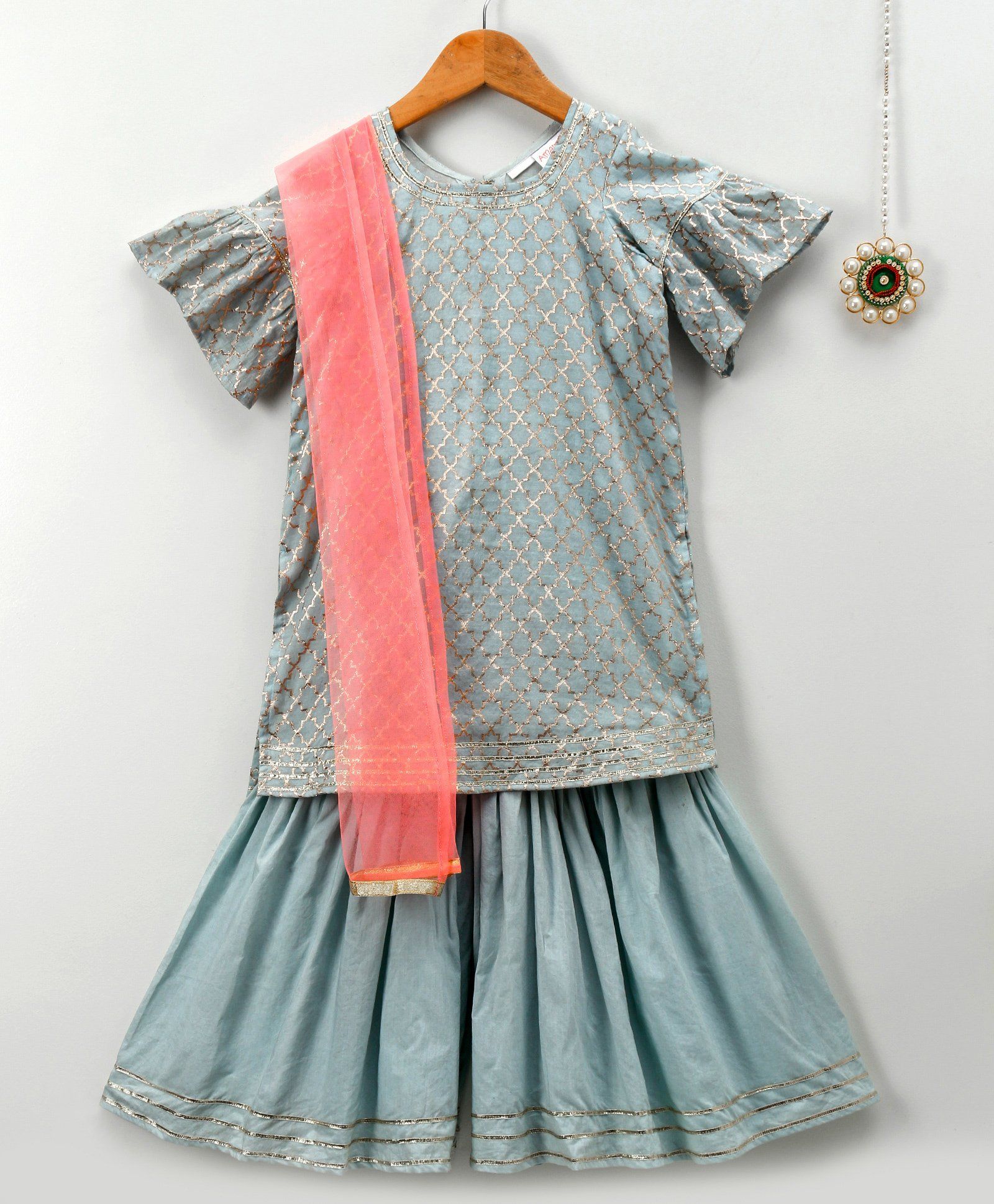 Amairaa All Over Design Kurti & Sharara With Dupatta