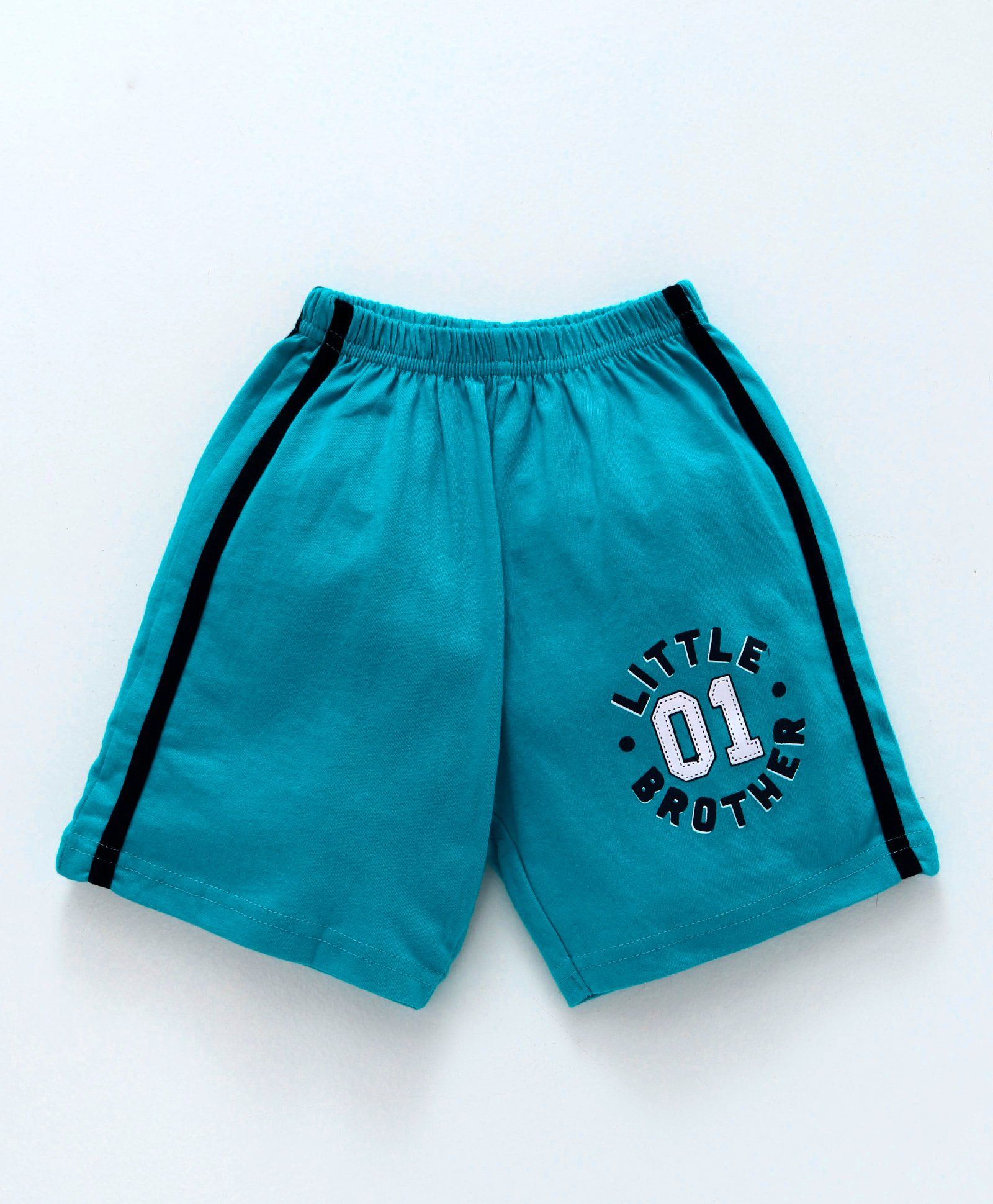 Taeko Shorts Little Brother Print - Blue