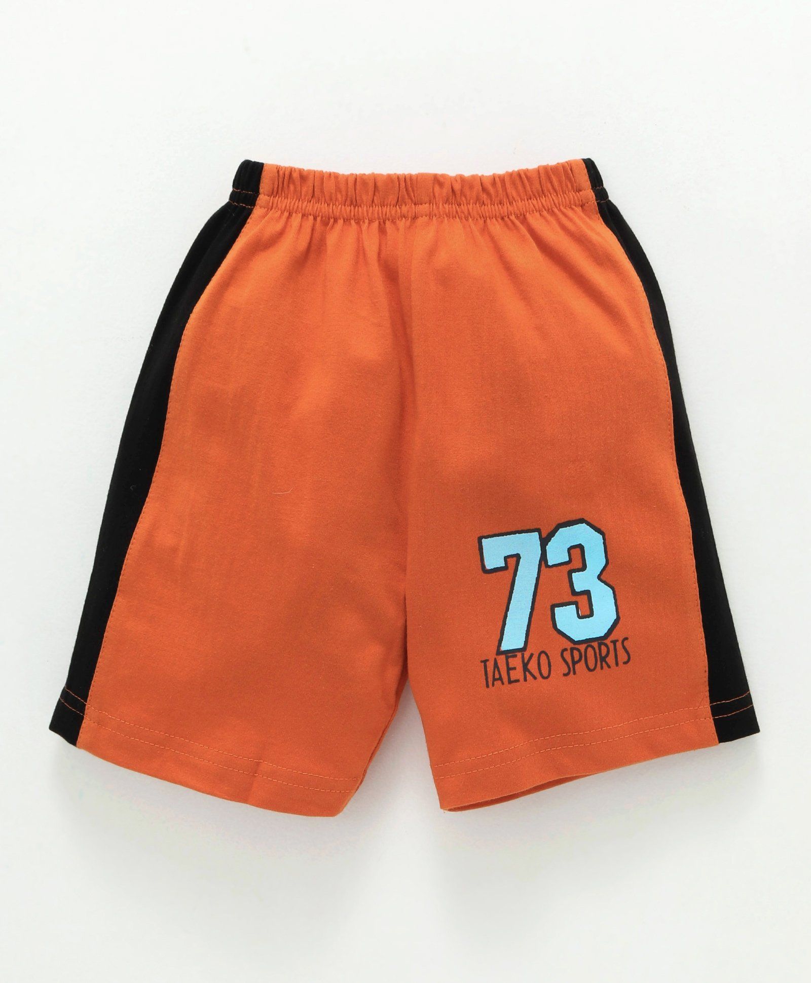 Taeko Shorts Number 73 Print - Orange