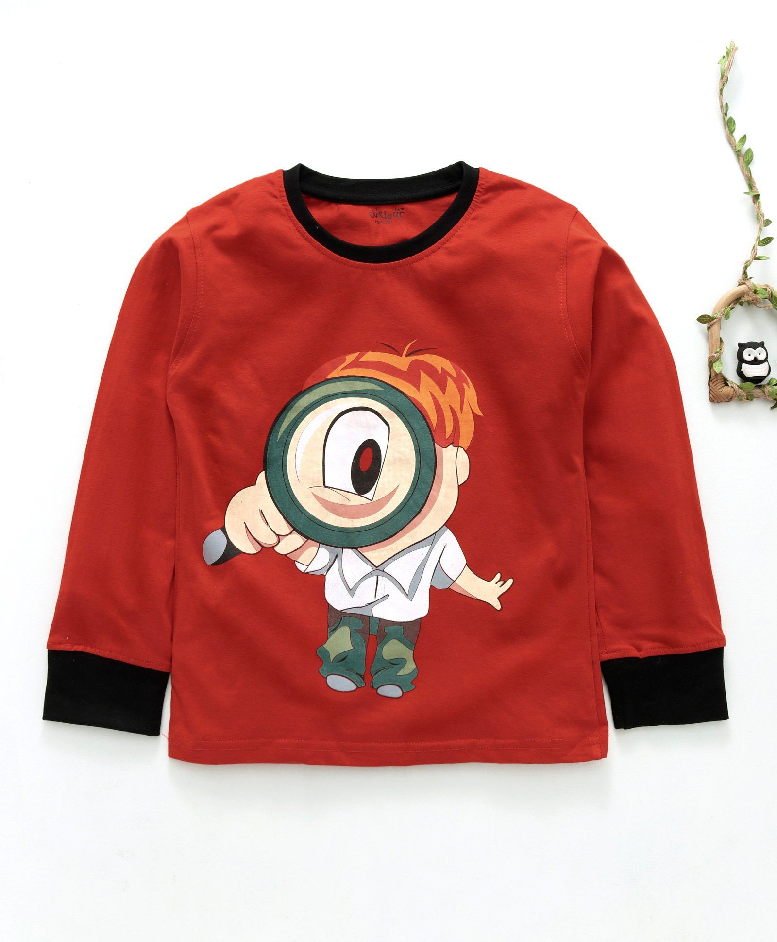 Curlous Full Sleeves Tee Digital Print