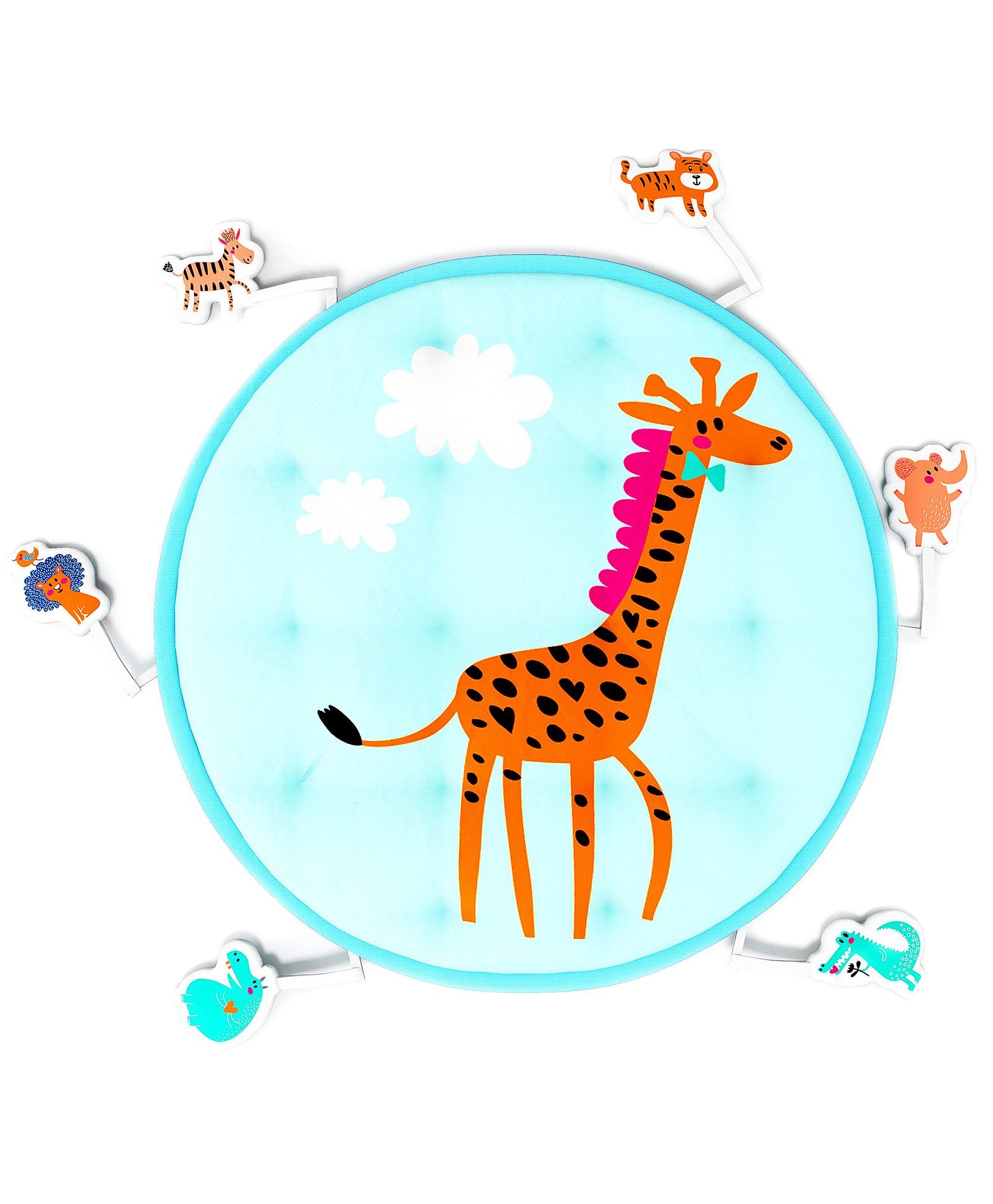 Fancy Fluff Baby Play Mat Noah's Ark - Blue