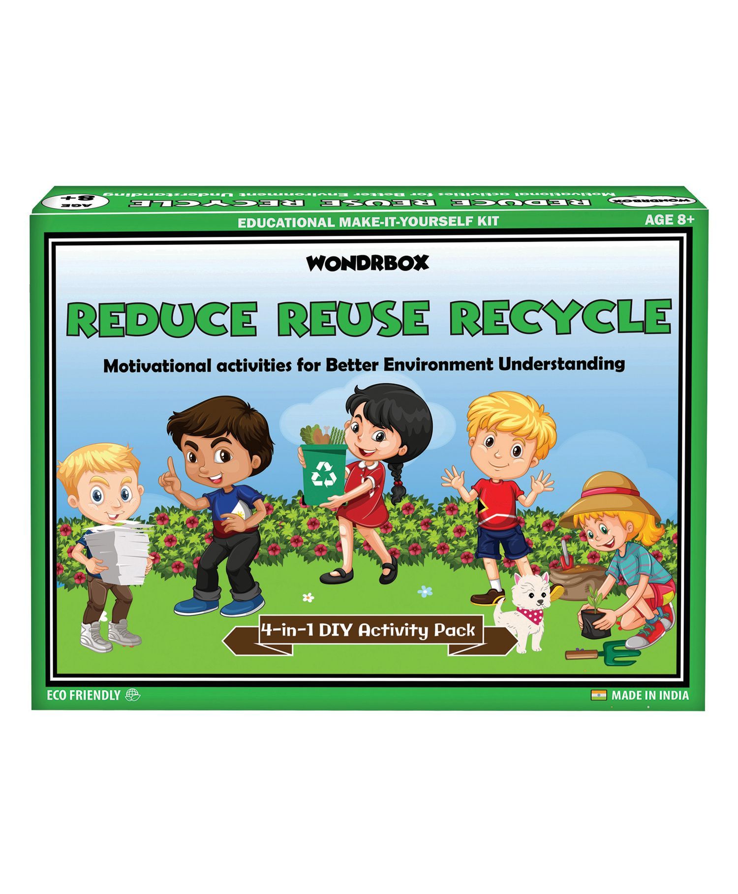 Wondrbox Reduce Reuse Recycle Fun 4 in 1 DIY Kit