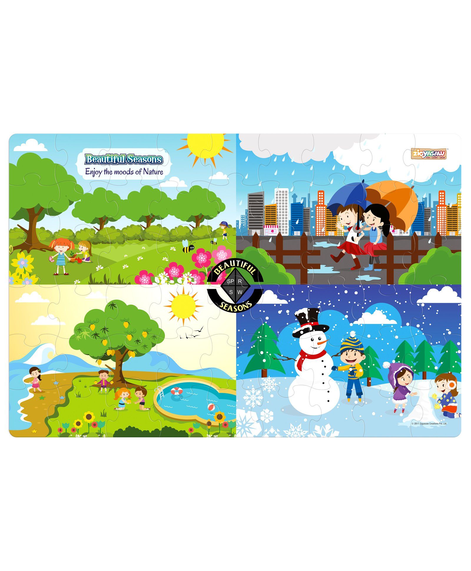 Zigyasaw Beautiful Seasons Premium Giant Jigsaw Floor Puzzle