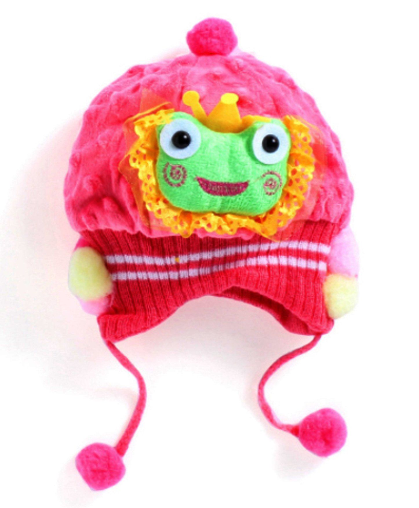 Akinos Kids Frog Applique Cap - Pink