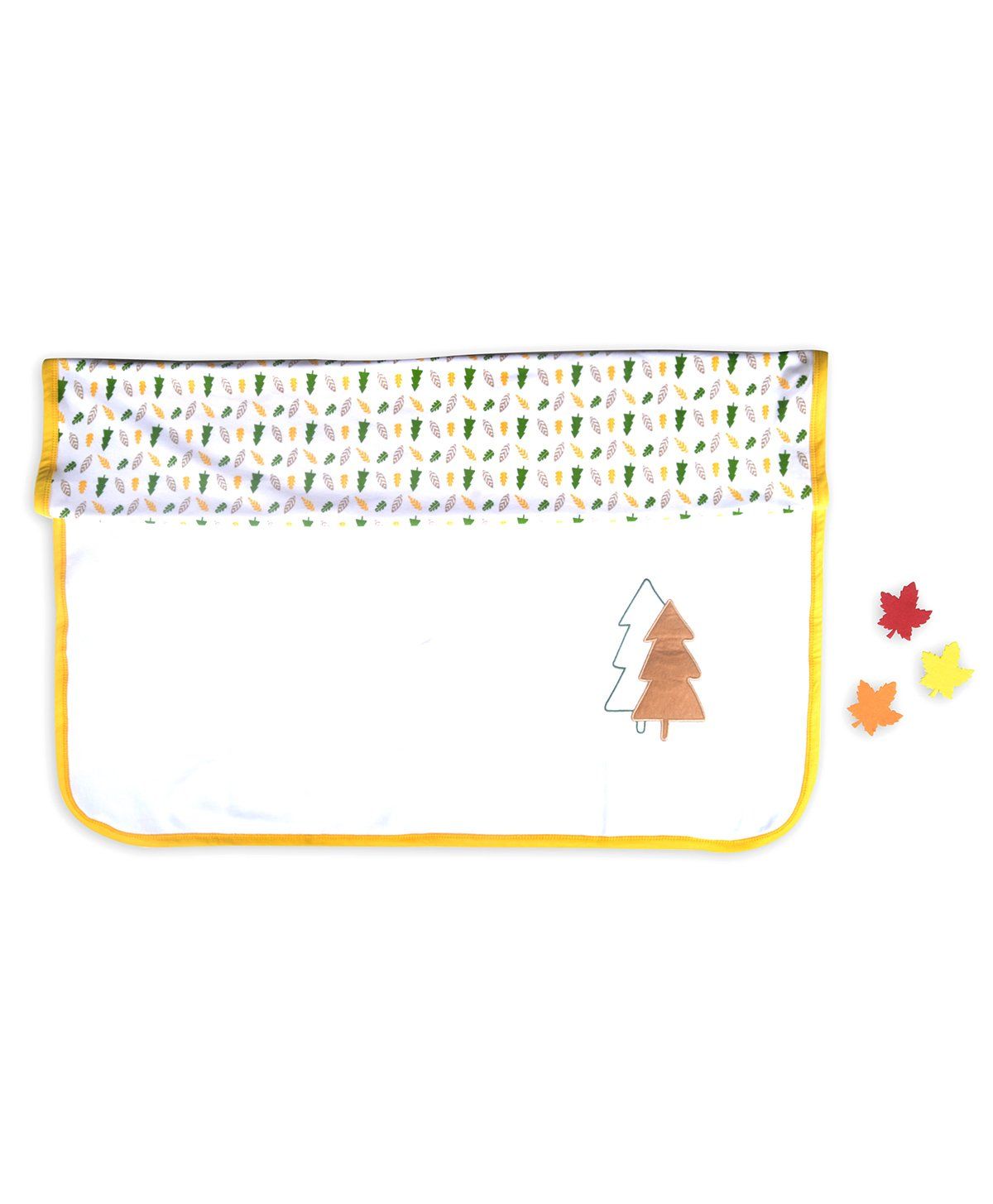 Beebop Double Layered Reversible Blanket Tree Print - Yellow