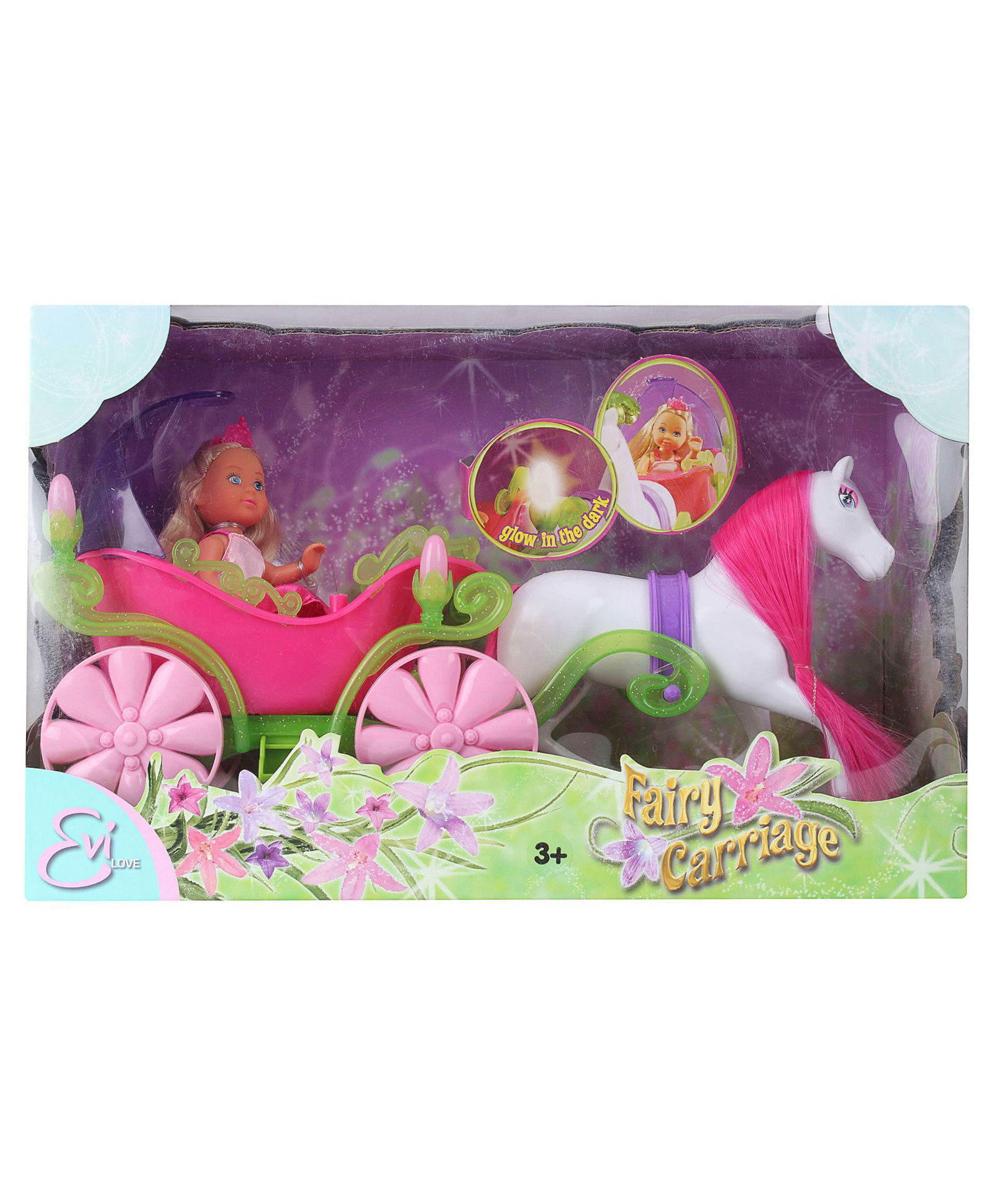 Evi Love Fairy Carriage - Doll Height 11 cm