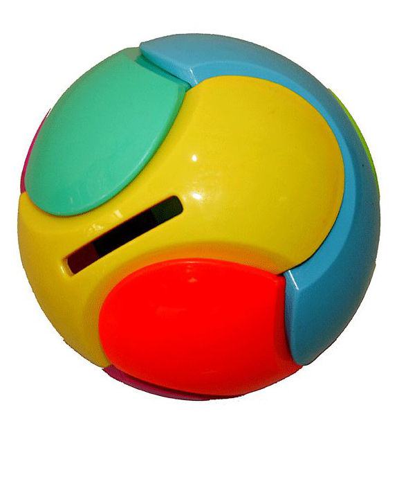 Adraxx Innovative Round Puzzle Ball Piggy Bank Multi Colour