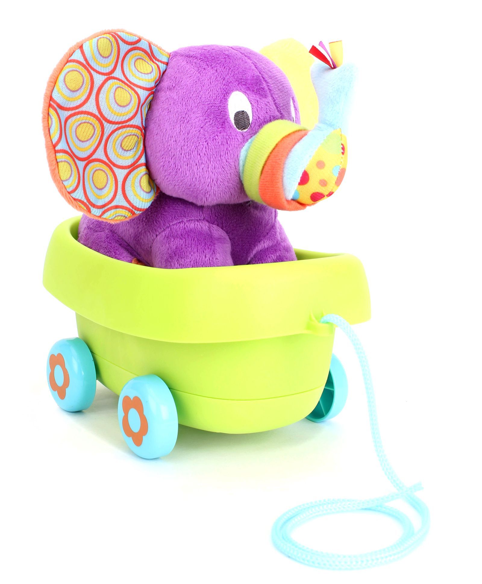 Little Pals Timber the Elephant Pull Along Toy - Multicolour