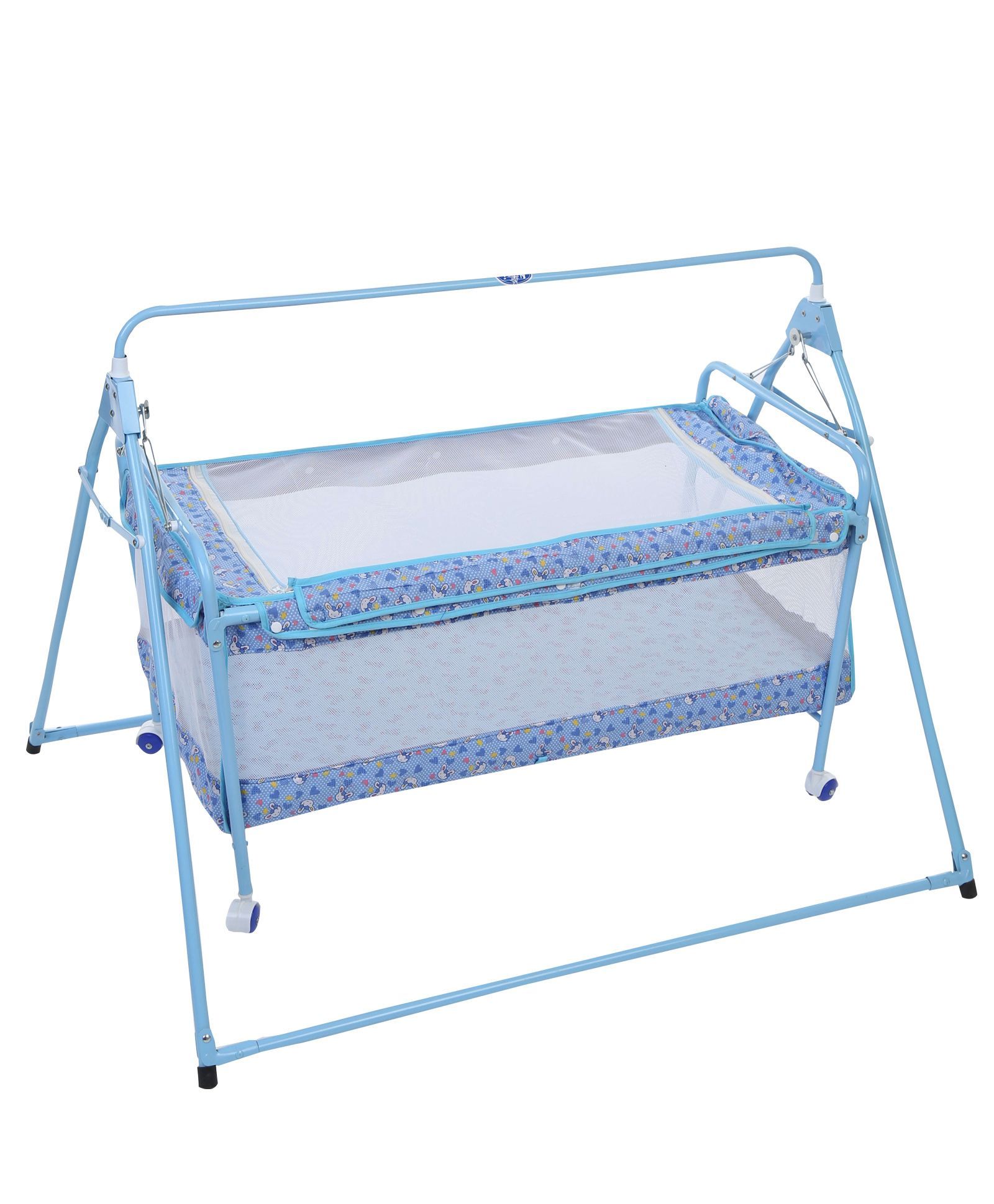 New Natraj Sleep Well Cradle Multi Print Light Blue - 031