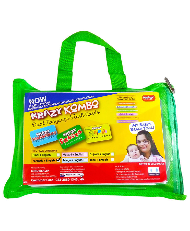 Krazy Combo Dual Language Flash Cards