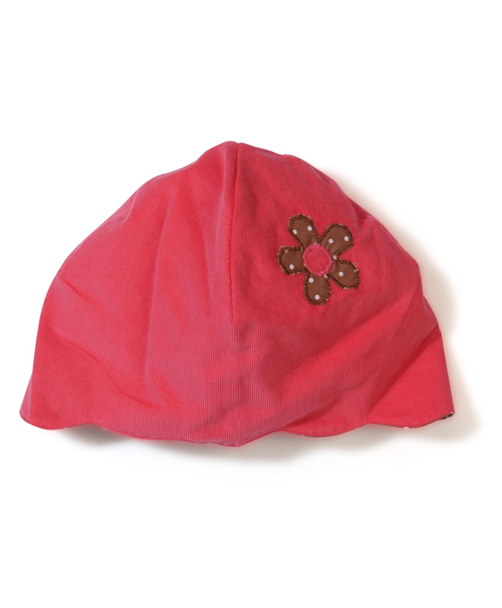 Funkie Baby Flower Print Reversible Hat - Red