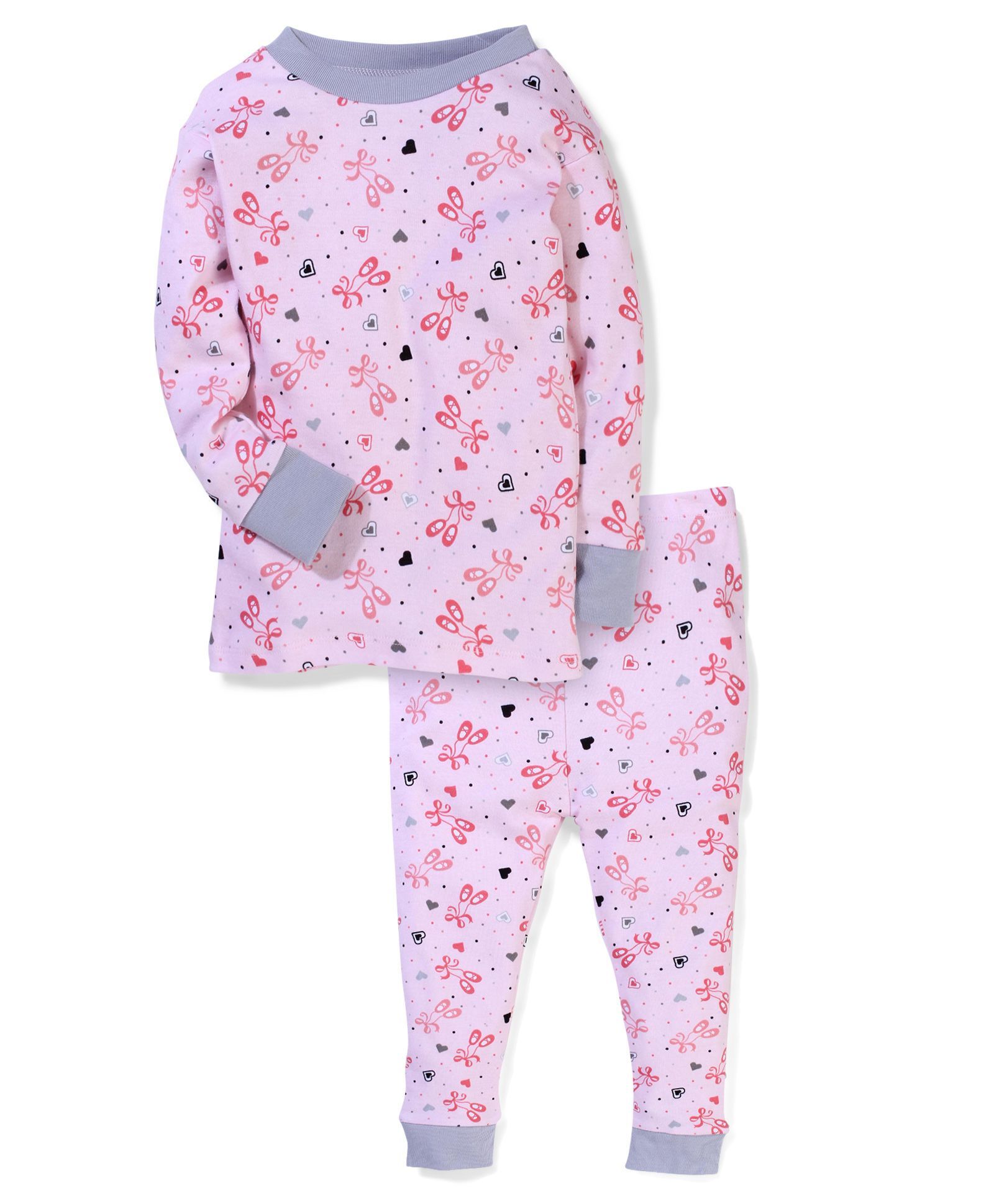 New Jammies Full Sleeves Night Suit - Light pink