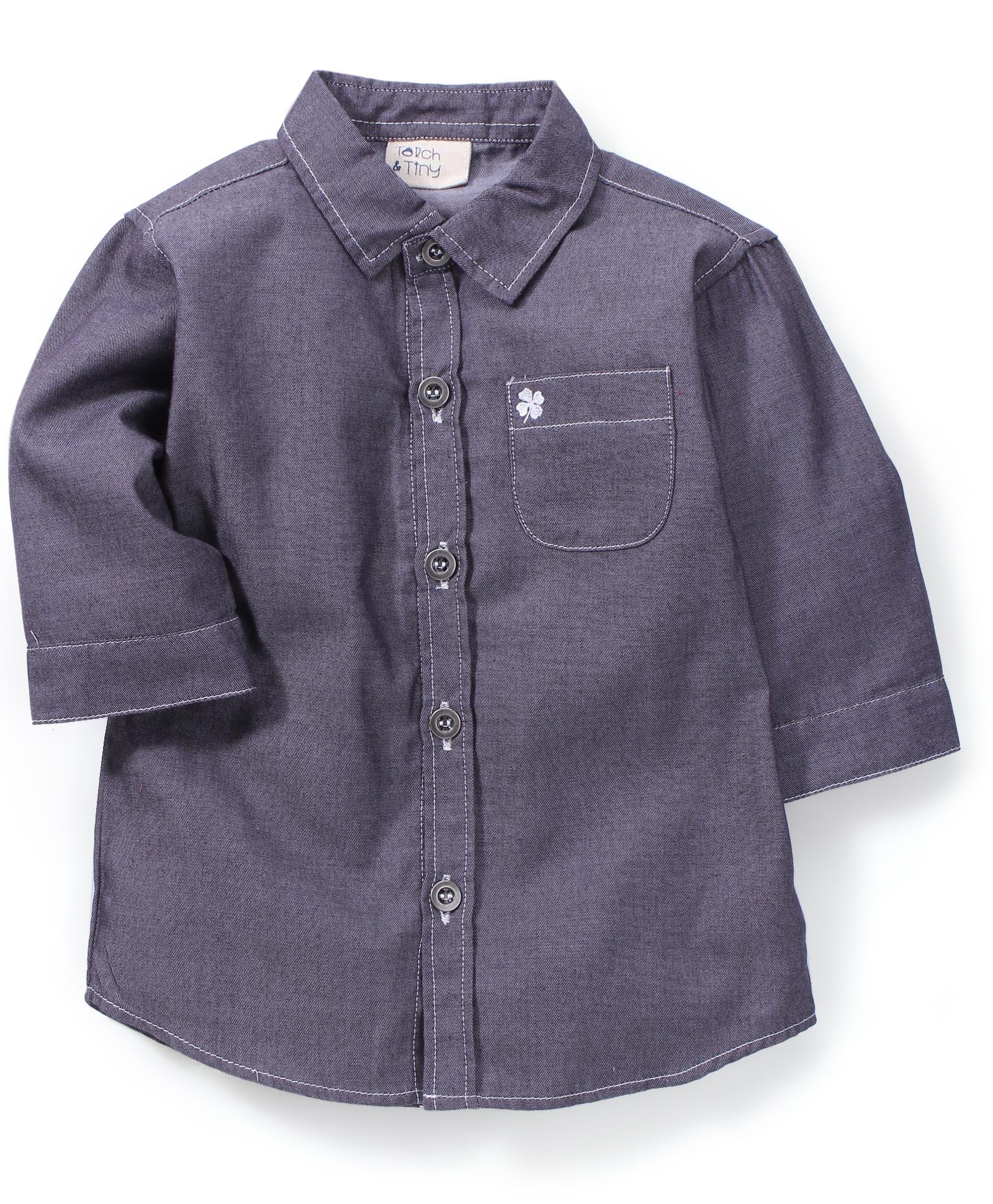 Timeless Fashion Solid Shirt - Dark Grey