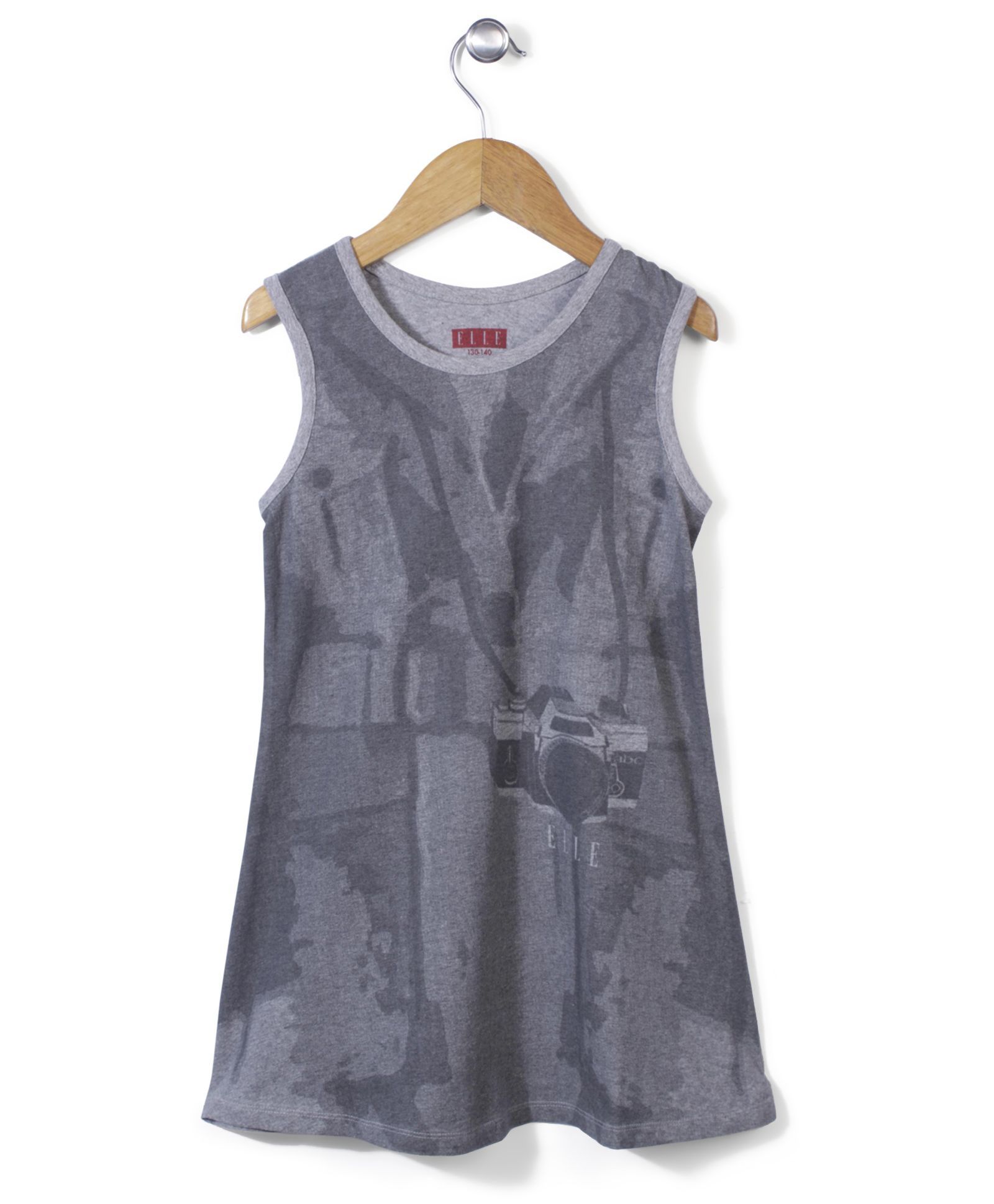 Elle Sleeveless Camera Print Dress