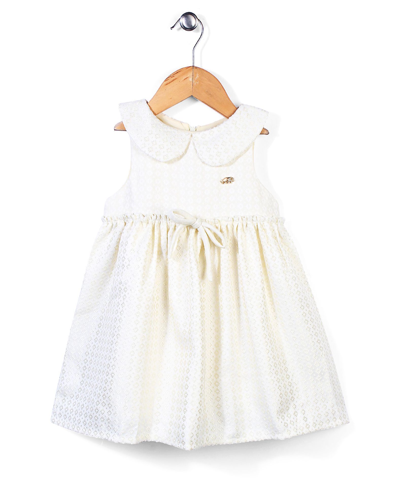 Little Wonder Sailor Collar Dress - Ivory