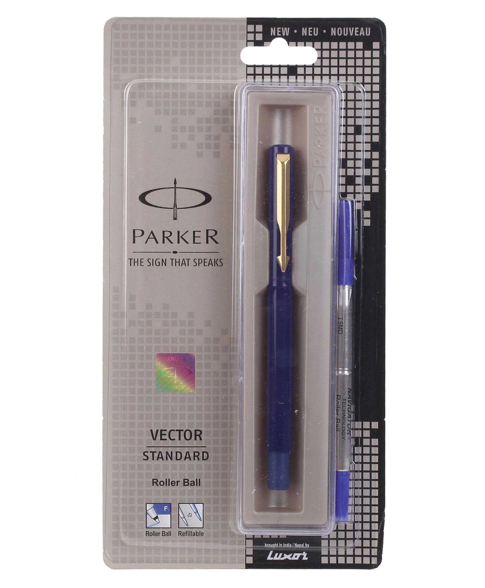 Parker Vector Standard GT Roller Ball Pen - Blue