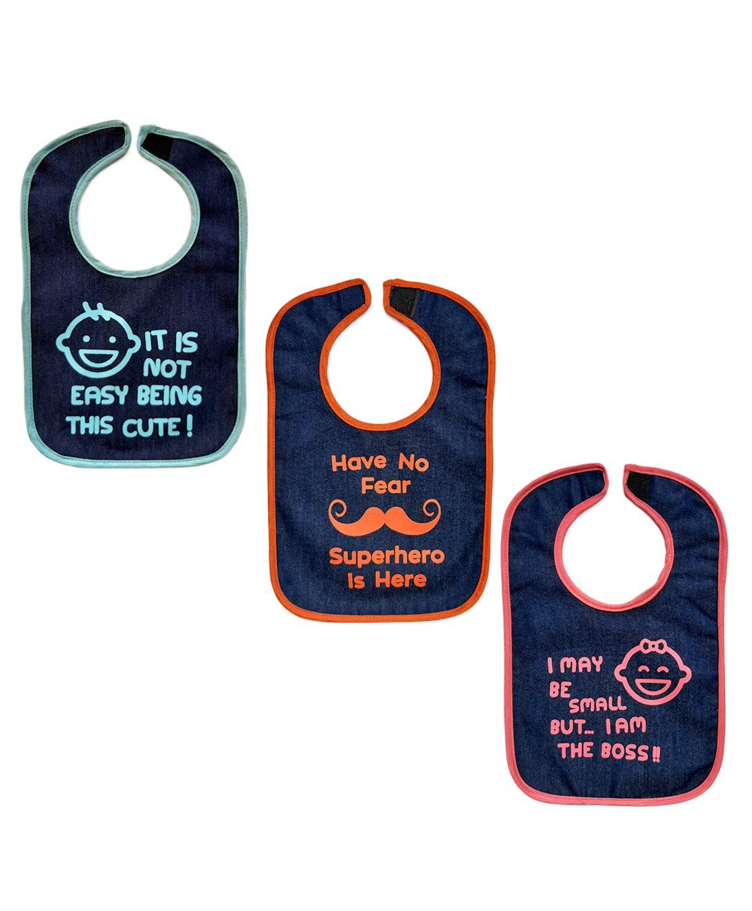Meukebaby Bibs Multiprint - Pack Of 3