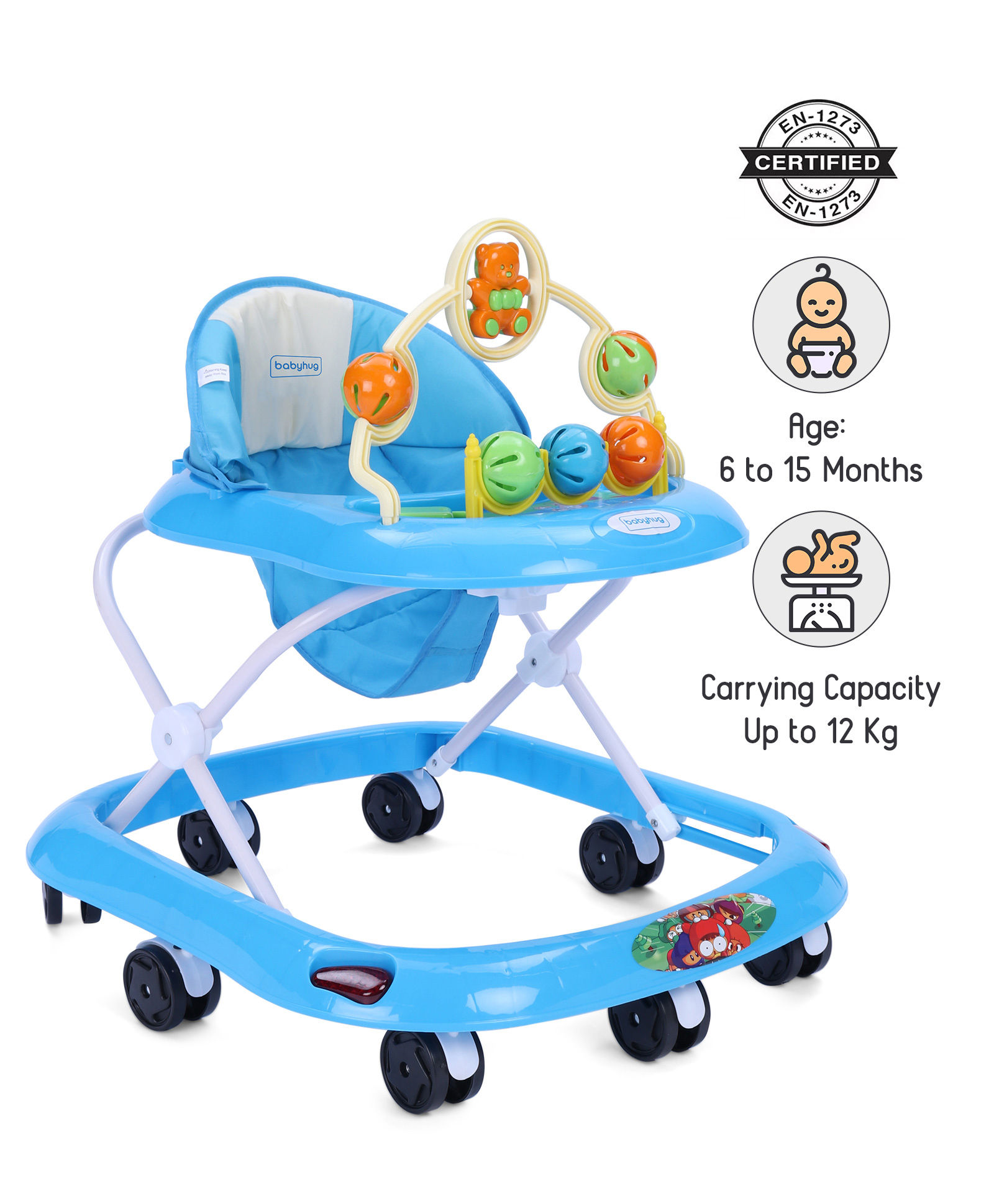 Babyhug Jolly Stroll Baby Walker With 