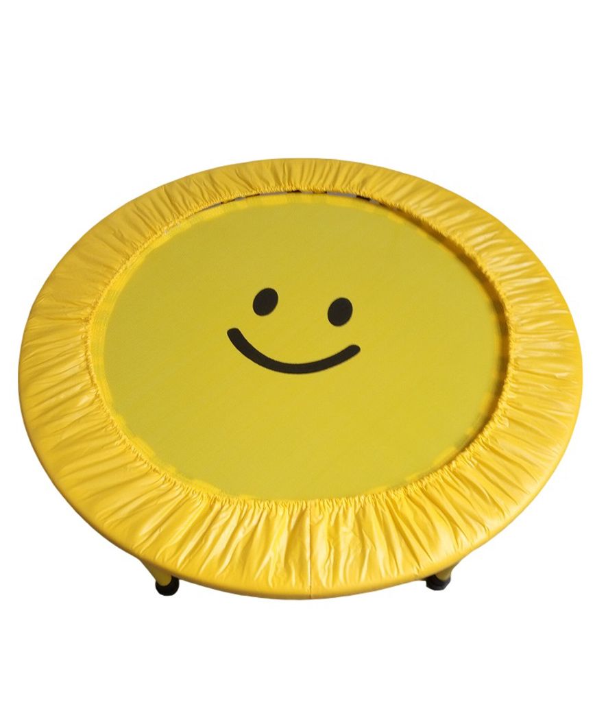 SkyJumper Smiley Face Kids Trampoline Yellow