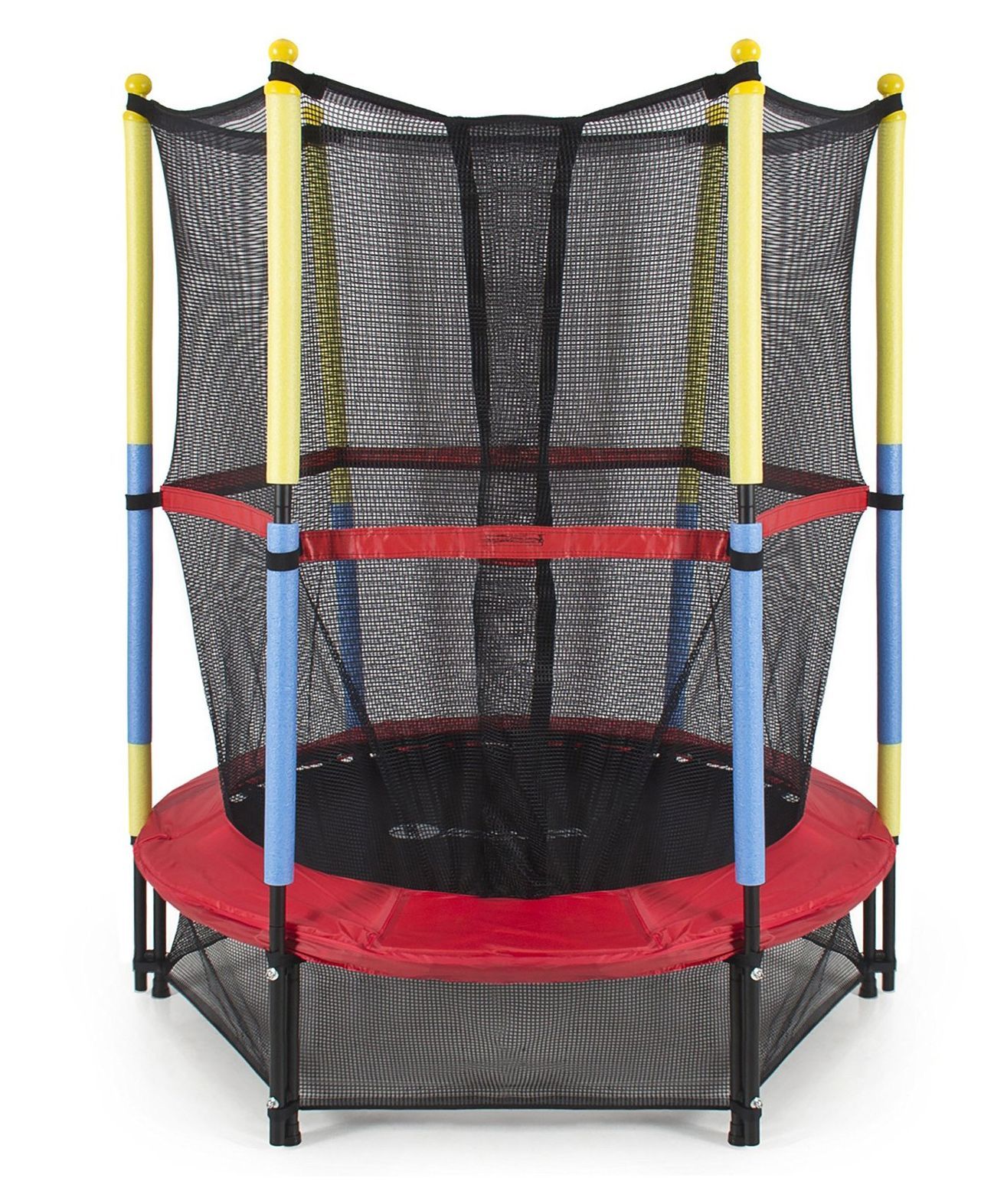 SkyJumper Kids Trampoline With Safety Enclosure Multicolour