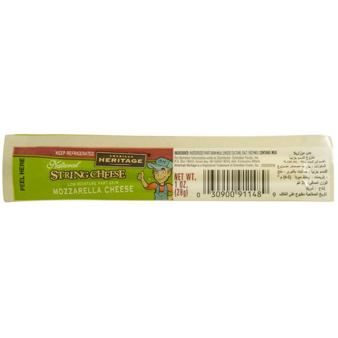 American Heritage Natural String Cheese 28g