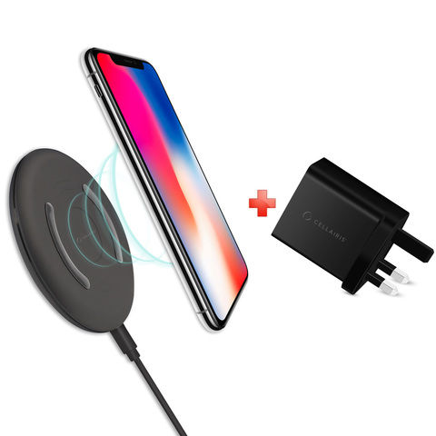 Cellairis Wireless Charger + QC Wall charger