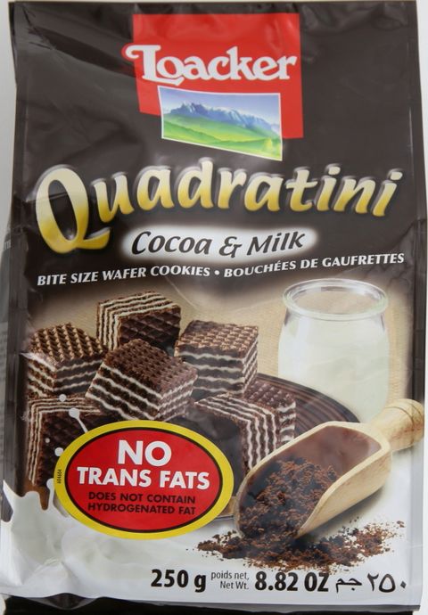 Loacker Quadratini Cocoa & Milk Wafers 250g