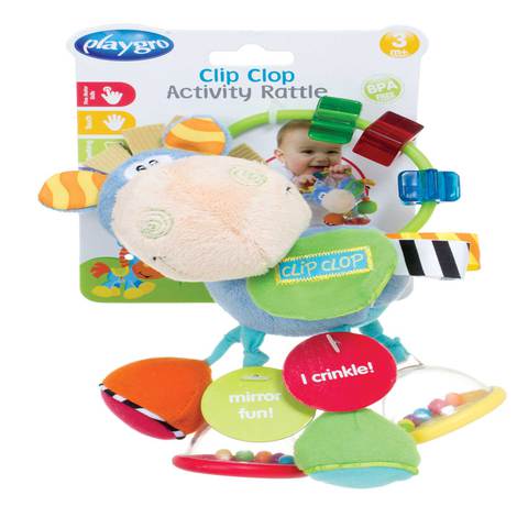 Playgro Toy Box Clip Clop Activity Rattle