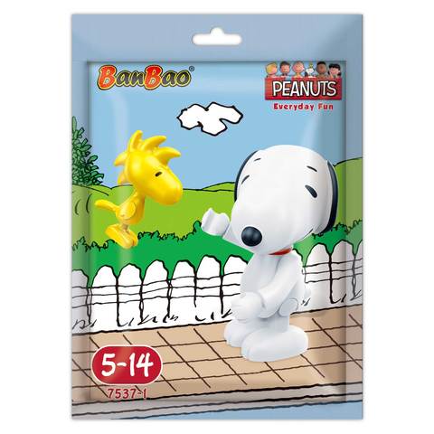 Banbao Peanuts – Set of 12 pieces Tobees Mini Figure Building Toys in Foil Bag / Randomly Per Piece