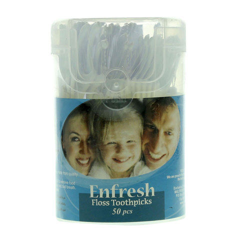 Enfresh Floss Toothpicks 50 Pieces