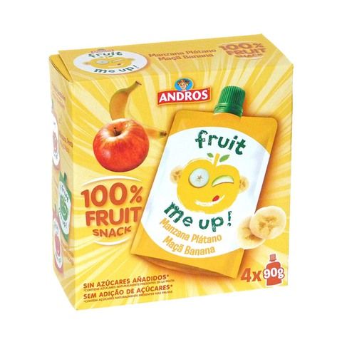 Andros Fruit Me Up Apple Banana 4 x 90 g