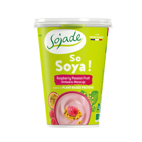 Sojade Organic Raspberry Passion Fruit 400g