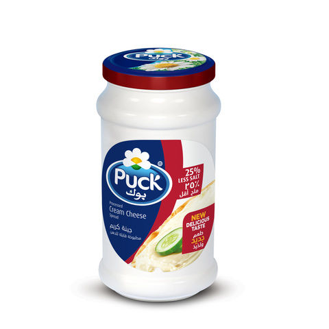 Puck Processed Cream Cheese Spread Low Salt Jar 240g