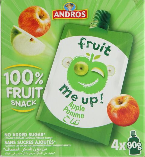 Andros Fruit Me Up Apple 90gx4