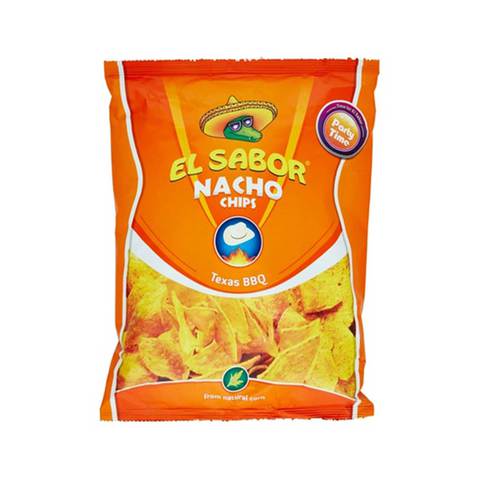 El Sabor Texas BBQ Nacho Chips 225g