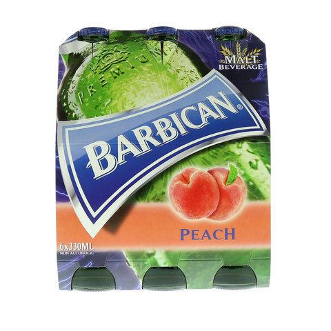 Barbican Peach Non Alcoholic Malt Beverage 330mlx6