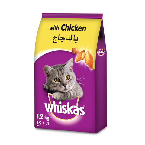WHISKAS® Chicken Dry Cat Food Adult 1+ years 1.2kg