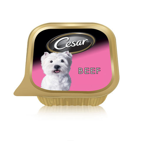 Cesar® Beef Wet Dog Food Can Foil Tray 100g