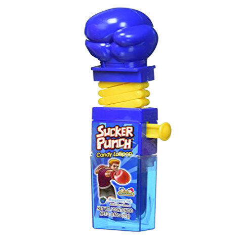 Kidsmania Sucker Punch Candy Lollipop Raspberry Jab 12g