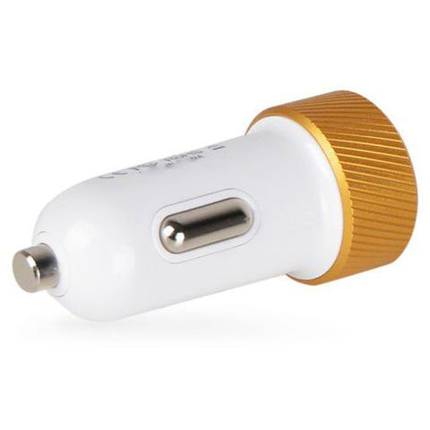 Havit Car Charger Dual Port HV-UC303 White Gold