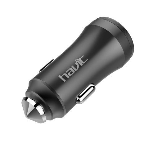 Havit Car Charger HV-UC2027 Robust Body Black