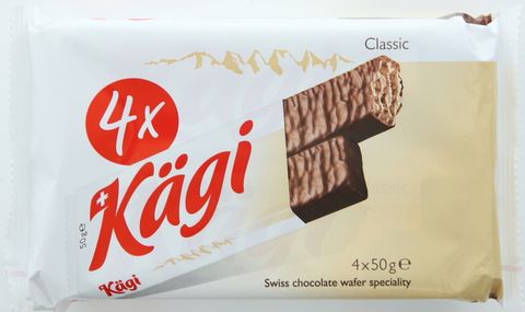 Kagi Swiss Chocolate Wafer 50gx4